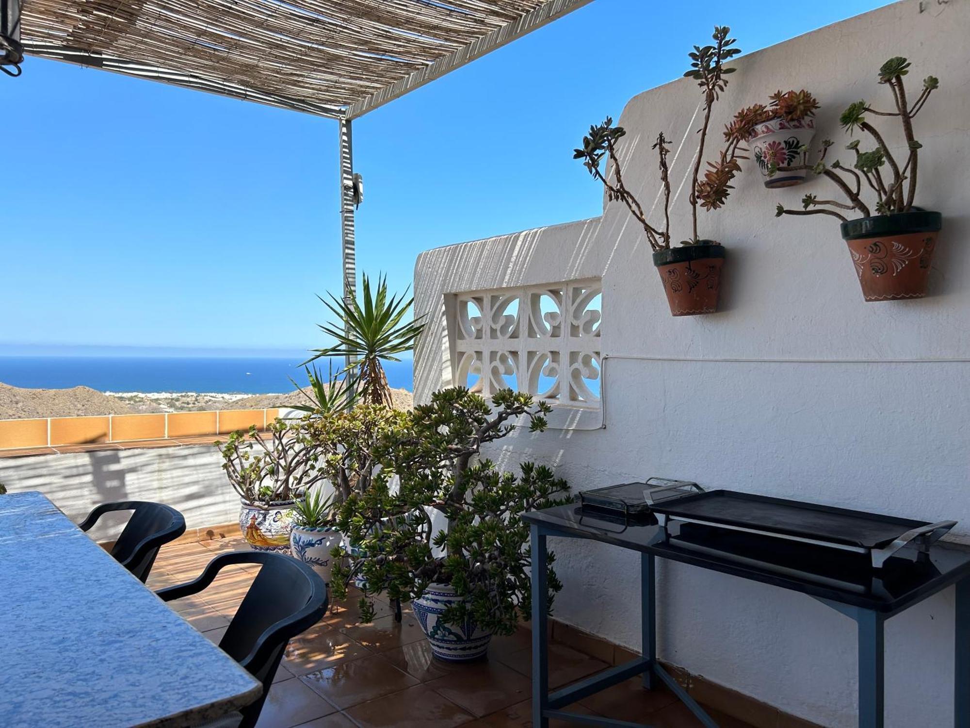 Apartment With A Great Terrace, Sea And Land Views Mojácar Exterior foto